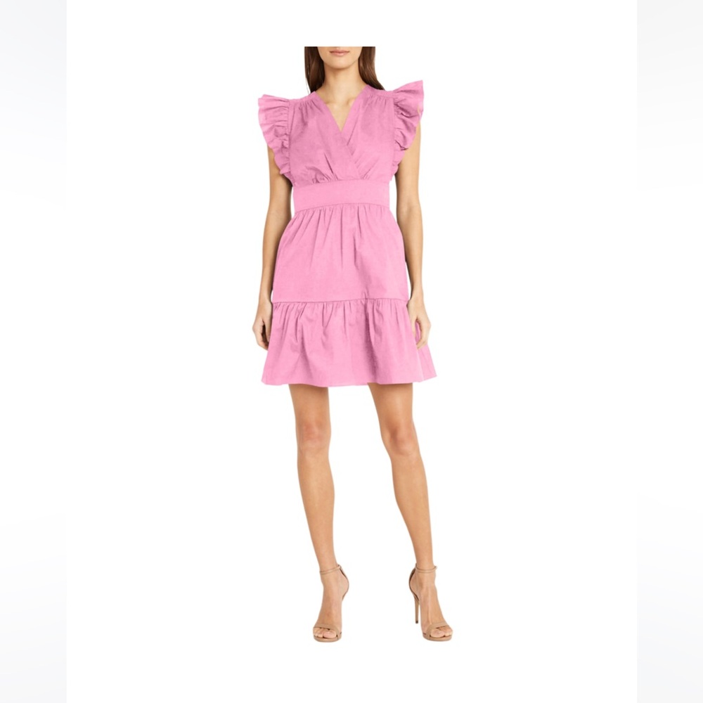 NWT Donna Morgan Pink Ruffle Dress